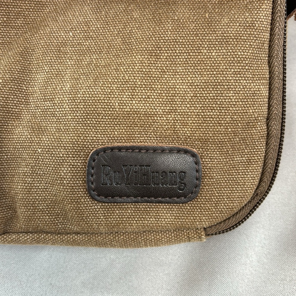 NWOT Ru YiHuang Canvas Shoulder/Crossbody Utility Bag - Picture 2 of 12